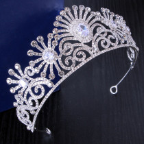 Alloy Crystal Crown Wedding Ball Party Bridal Crown