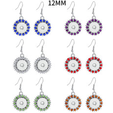 Snaps metal earring  fit 12mm chunks snaps jewelry