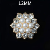 12MM Metal pearl snap button charms