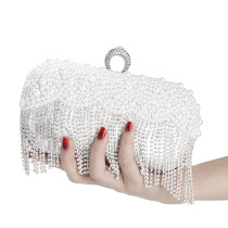 Dinner bag, handbag, diamond inlaid dress, evening bag