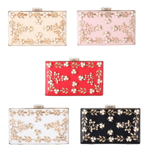 Dinner bag, handbag, diamond inlaid dress, evening bag