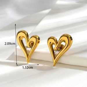 Stainless steel Love  Earrings