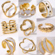 28 stainless steel open adjustable rings
