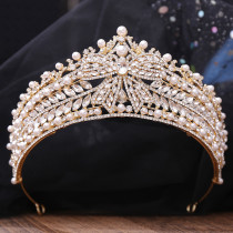 Alloy Crystal Crown Wedding Ball Party Bridal Crown
