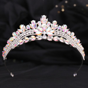 Alloy Crystal Crown Wedding Ball Party Bridal Crown