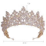 Alloy Crystal Crown Wedding Ball Party Bridal Crown