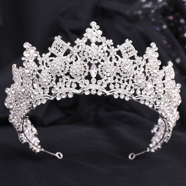 Alloy Crystal Crown Wedding Ball Party Bridal Crown