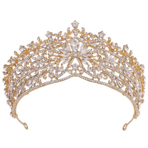 Alloy Crystal Crown Wedding Ball Party Bridal Crown