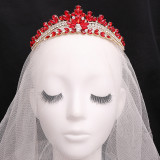 Alloy Crystal Crown Wedding Ball Party Bridal Crown