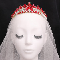 Alloy Crystal Crown Wedding Ball Party Bridal Crown