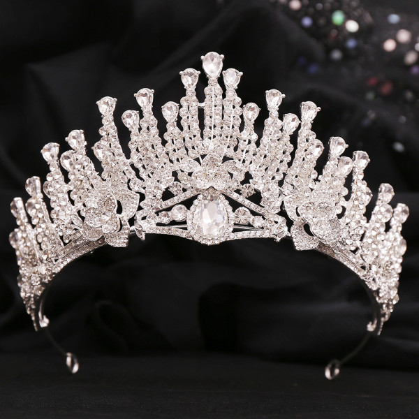 Alloy Crystal Crown Wedding Ball Party Bridal Crown