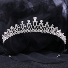 Alloy Crystal Crown Wedding Ball Party Bridal Crown