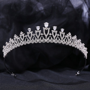 Alloy Crystal Crown Wedding Ball Party Bridal Crown