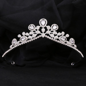 Alloy Crystal Crown Wedding Ball Party Bridal Crown