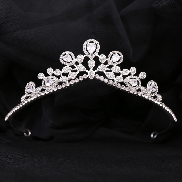 Alloy Crystal Crown Wedding Ball Party Bridal Crown