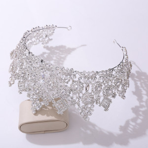 Alloy Crystal Crown Wedding Ball Party Bridal Crown