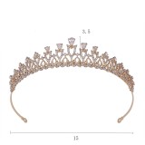 Alloy Crystal Crown Wedding Ball Party Bridal Crown
