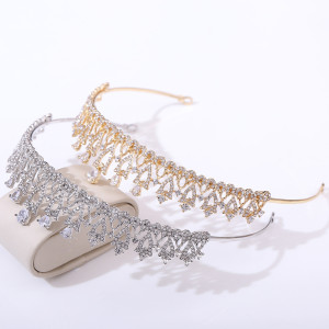 Alloy Crystal Crown Wedding Ball Party Bridal Crown