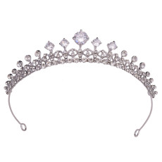 Alloy Crystal Crown Wedding Ball Party Bridal Crown