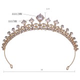 Alloy Crystal Crown Wedding Ball Party Bridal Crown