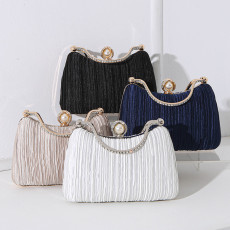 Dinner bag, handbag, diamond inlaid dress, evening bag