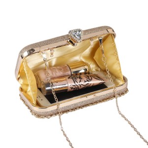 Dinner bag, handbag, diamond inlaid dress, evening bag