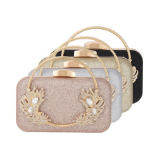 Dinner bag, handbag, diamond inlaid dress, evening bag