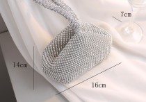 Banquet Bag Handmade Water Diamond Mine Evening Dress Bag Handheld Bag