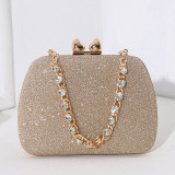 Dinner bag, handbag, diamond inlaid dress, evening bag