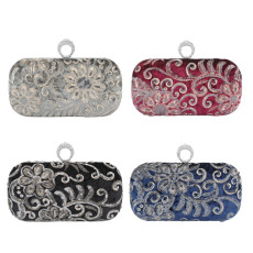 Dinner bag, handbag, diamond inlaid dress, evening bag