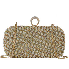 Dinner bag, handbag, diamond inlaid dress, evening bag