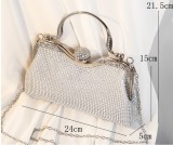 Dinner bag, handbag, diamond inlaid dress, evening bag