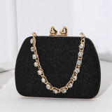 Dinner bag, handbag, diamond inlaid dress, evening bag