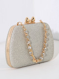 Dinner bag, handbag, diamond inlaid dress, evening bag