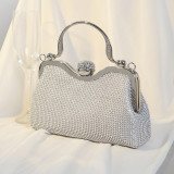 Dinner bag, handbag, diamond inlaid dress, evening bag