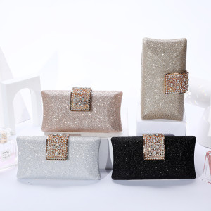 Dinner bag, handbag, diamond inlaid dress, evening bag
