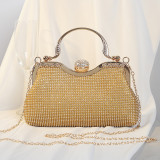 Dinner bag, handbag, diamond inlaid dress, evening bag