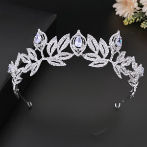 Alloy Crystal Crown Wedding Ball Party Bridal Crown