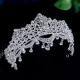 Alloy Crystal Crown Wedding Ball Party Bridal Crown