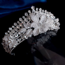 Alloy Crystal Crown Wedding Ball Party Bridal Crown