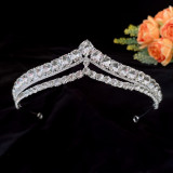 Alloy Crystal Crown Wedding Ball Party Bridal Crown