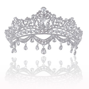Alloy Crystal Crown Wedding Ball Party Bridal Crown