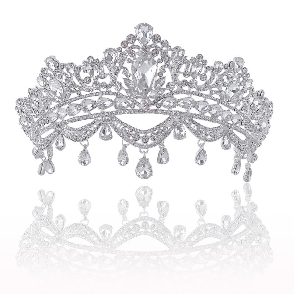 Alloy Crystal Crown Wedding Ball Party Bridal Crown
