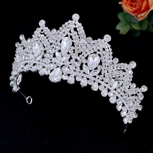 Alloy Crystal Crown Wedding Ball Party Bridal Crown