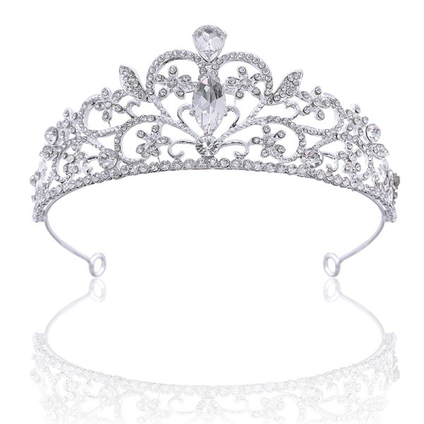 Alloy Crystal Crown Wedding Ball Party Bridal Crown