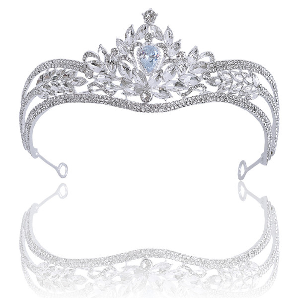 Alloy Crystal Crown Wedding Ball Party Bridal Crown