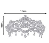 Alloy Crystal Crown Wedding Ball Party Bridal Crown