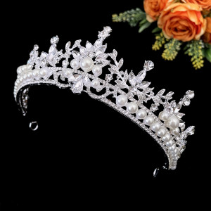 Alloy Crystal Crown Wedding Ball Party Bridal Crown