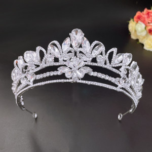 Alloy Crystal Crown Wedding Ball Party Bridal Crown
