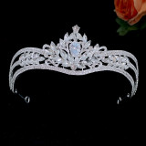 Alloy Crystal Crown Wedding Ball Party Bridal Crown